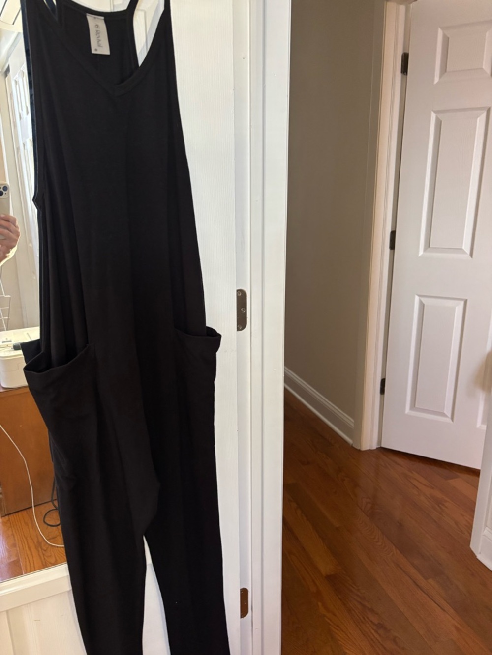 Altar'd State Black Sleeveless Jumpsuit with Pockets - Picture 6 of 6